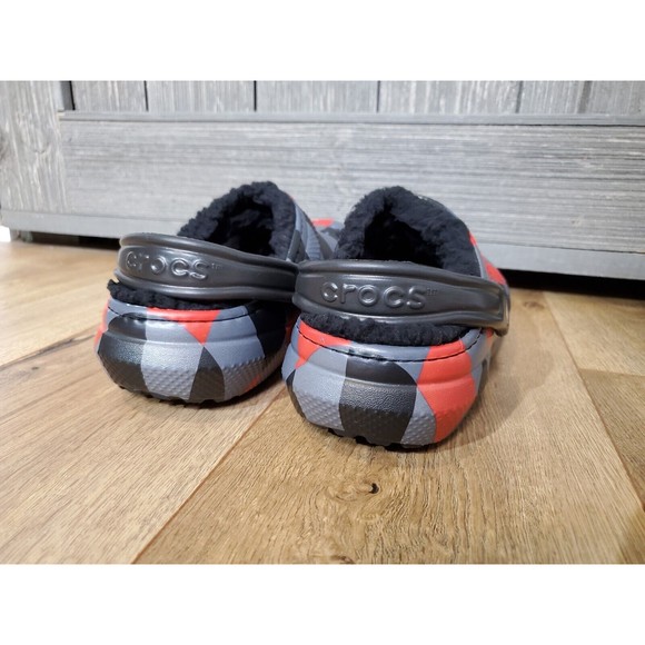 Crocs NewSOLD OUT Classic Lined Holiday Christmas Plaid Clogs Slippers Womens 7 - Picture 4 of 10